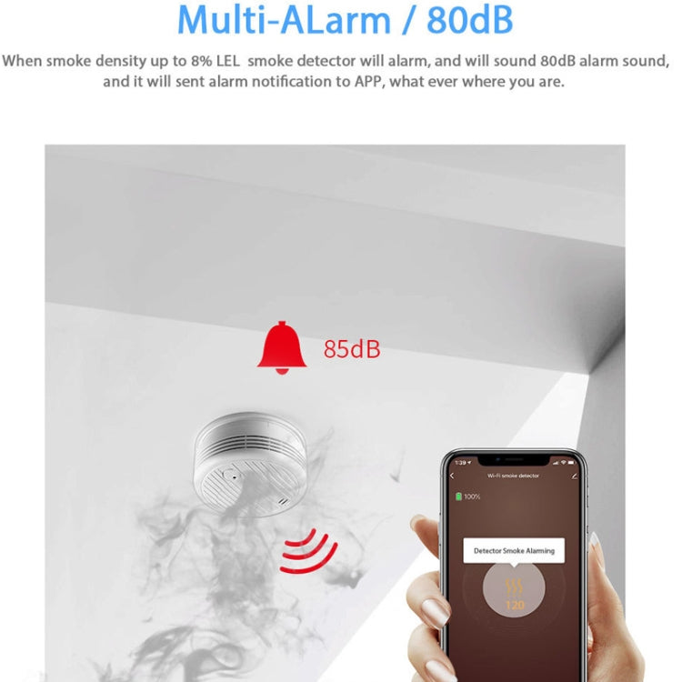 TY-SMK-07 Smart Home WiFi Smoke Detector TY-SMK-07 Smart Home WiFi Smoke Detector